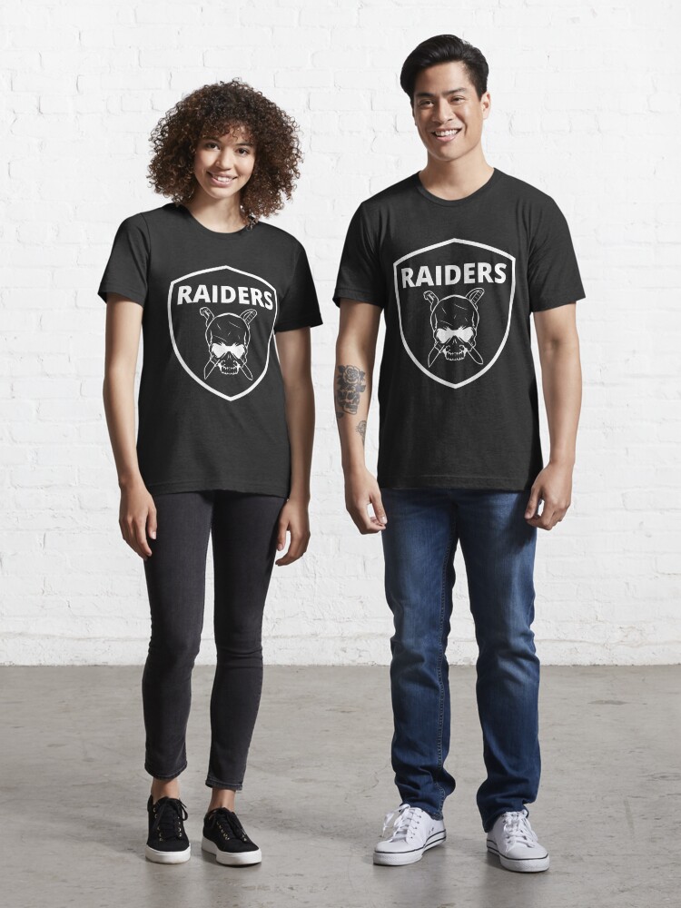 Gildan, Shirts, Las Vegas Raiders Mens Long Sleeve Large Shield Cursive  Print Tshirt