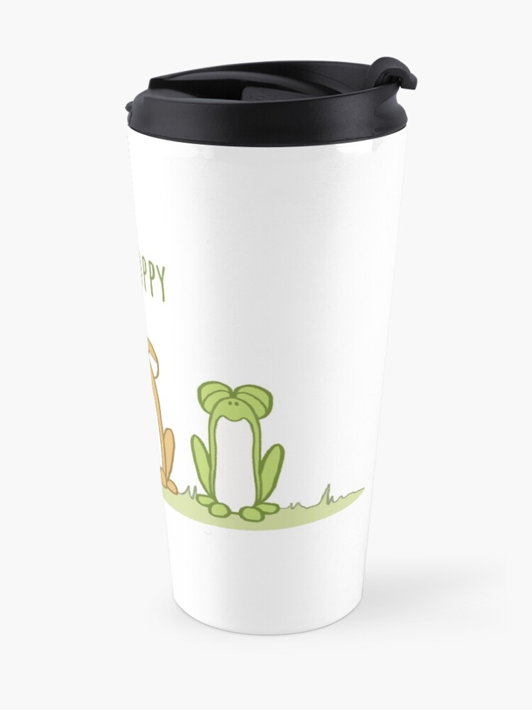 Alternate view of Be Hoppy Frogs Travel Mug