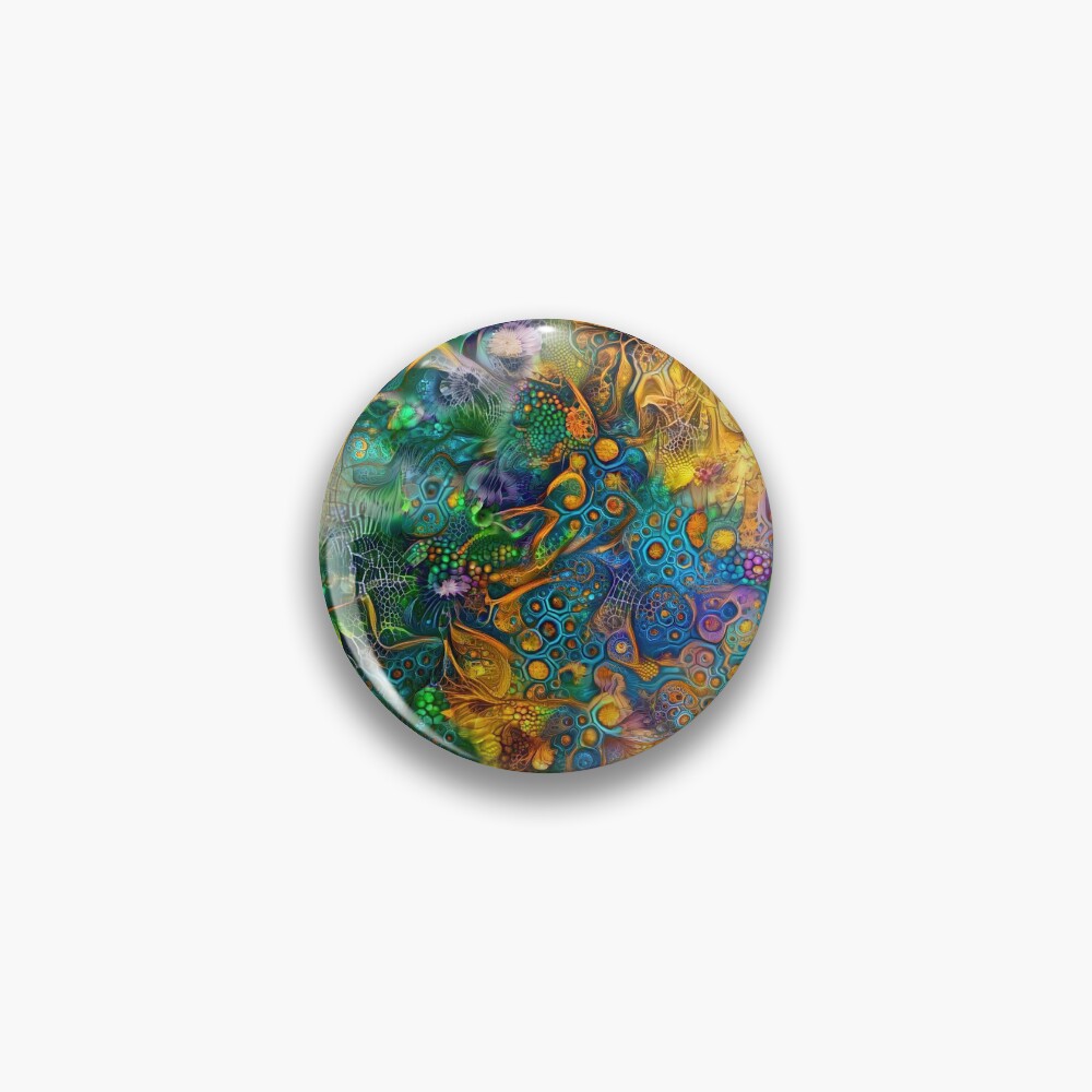 Deepdream floral abstraction Pin