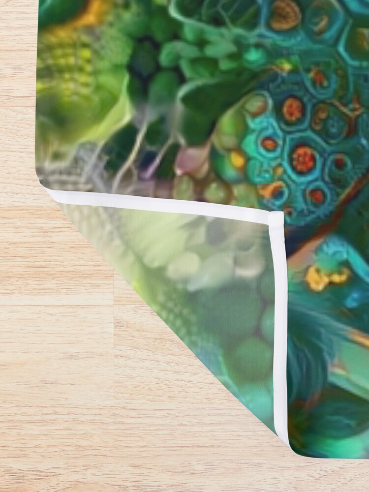 Alternate view of Deepdream floral abstraction Shower Curtain