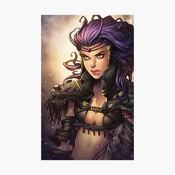 Sassy warrior girl Photographic Print