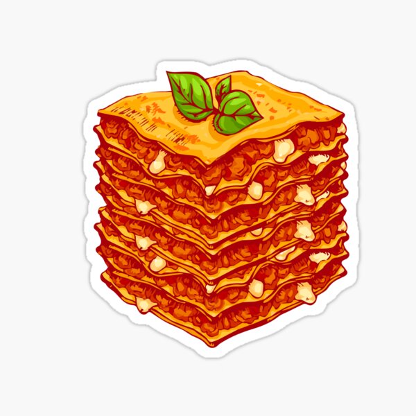 Item preview, Lasagna pasta bake Italian food designed and sold by Imutobi.