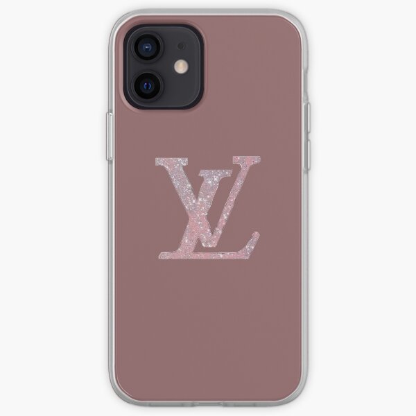 Pink sparkly Louis V iPhone Soft Case