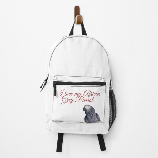 Item preview, I love My African Grey Parrot- Red text designed and sold by PAPAYAGO.
