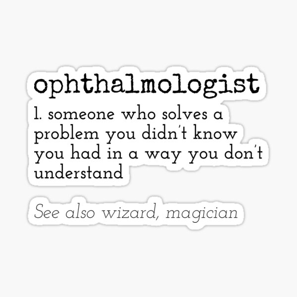 Item preview, Ophthalmologist Definition designed and sold by allexieee.