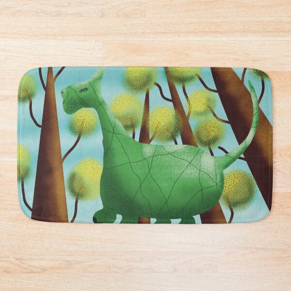 Item preview, Happy dinosaur walking in the forest designed and sold by Mashusha-art.
