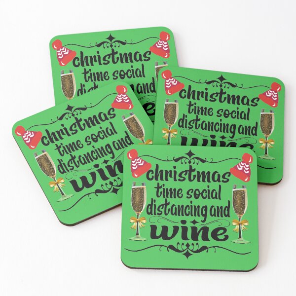 Item preview, Copy of Copy of Copy of Copy of Christmas Time Social Distancing And Wine designed and sold by buzz1days.