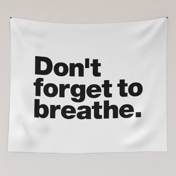 Item preview, Don't forget to breathe (black) designed and sold by dudethecreator.