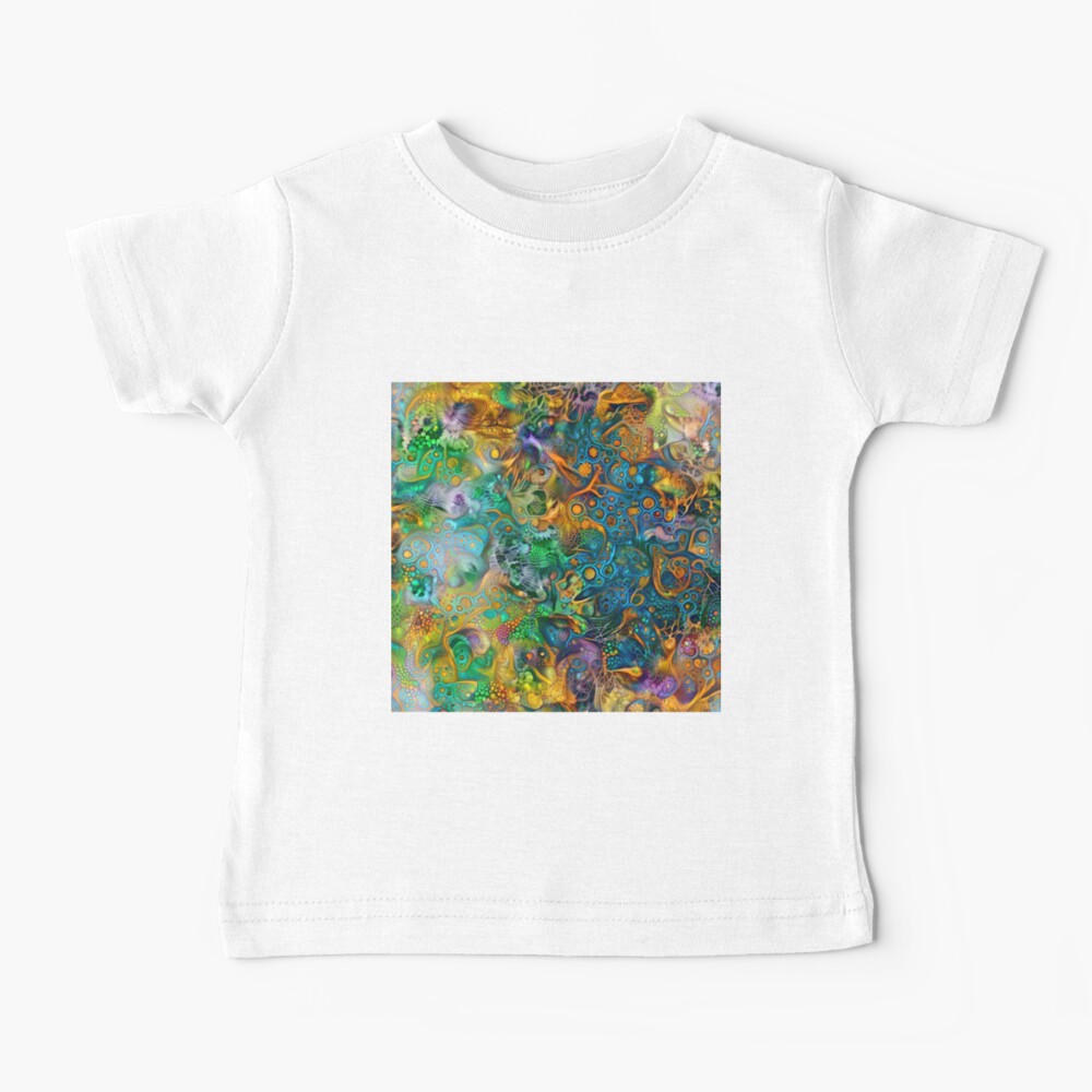 Deepdream floral abstraction Baby T-Shirt
