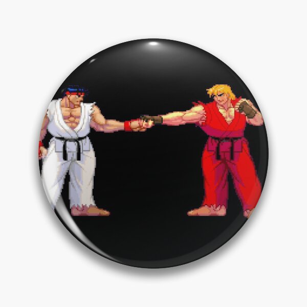Item preview, 3rd Strike Ryu and Ken fist bump designed and sold by TheOTrain.