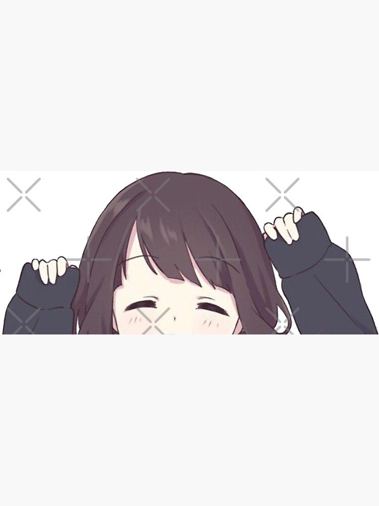 Menhera chan peeker - Peeking anime girl | Sticker