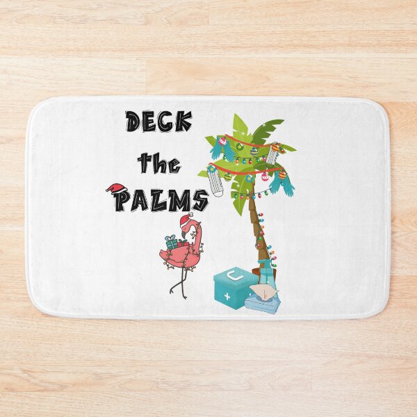 Item preview, Deck The Palms Tropical Christmas Flamingo Xmas Palm Tree  Quarantine designed and sold by Mytoonsquad.