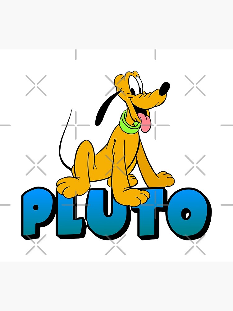 "Sit, Pluto, Sit! Good Boy!" Poster by PopPopPPow Redbubble