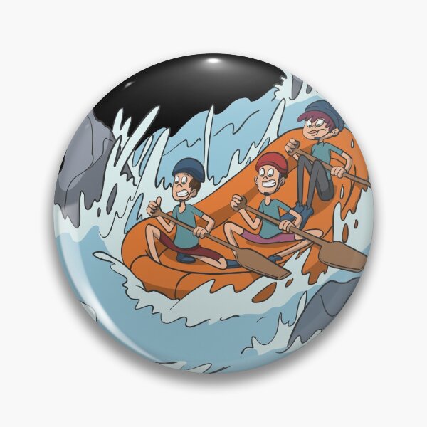 Item preview, White water rafting through spray and rocks designed and sold by Monkey Ful.