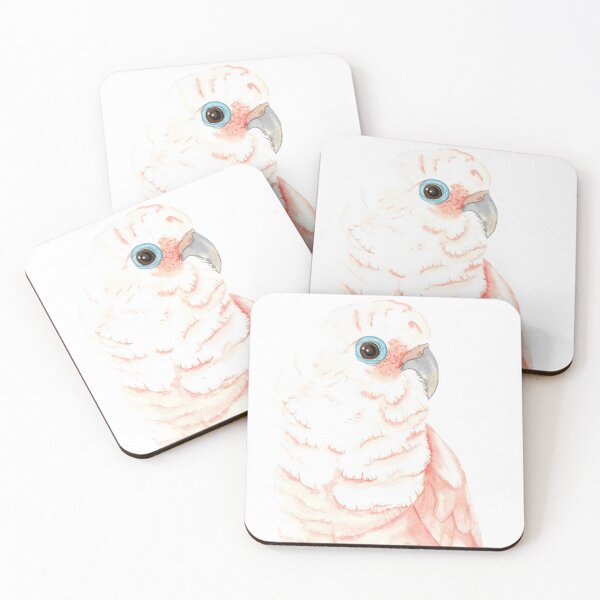 Item preview, Goffin's cockatoo watercolor designed and sold by L'Atelier Oranjade.