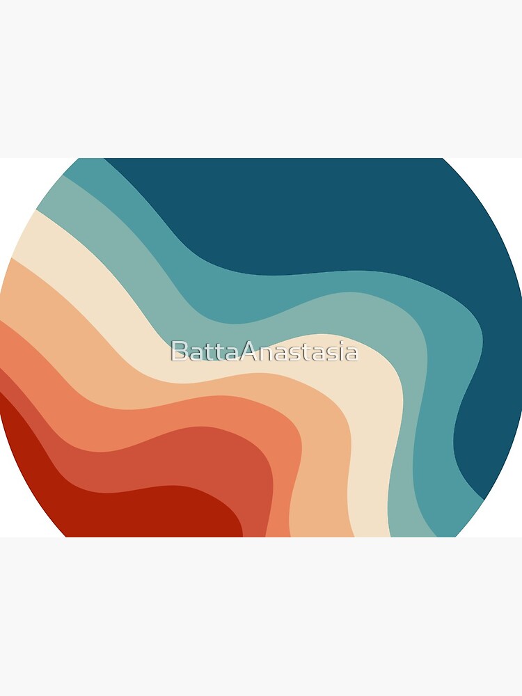 Retro style waves by BattaAnastasia