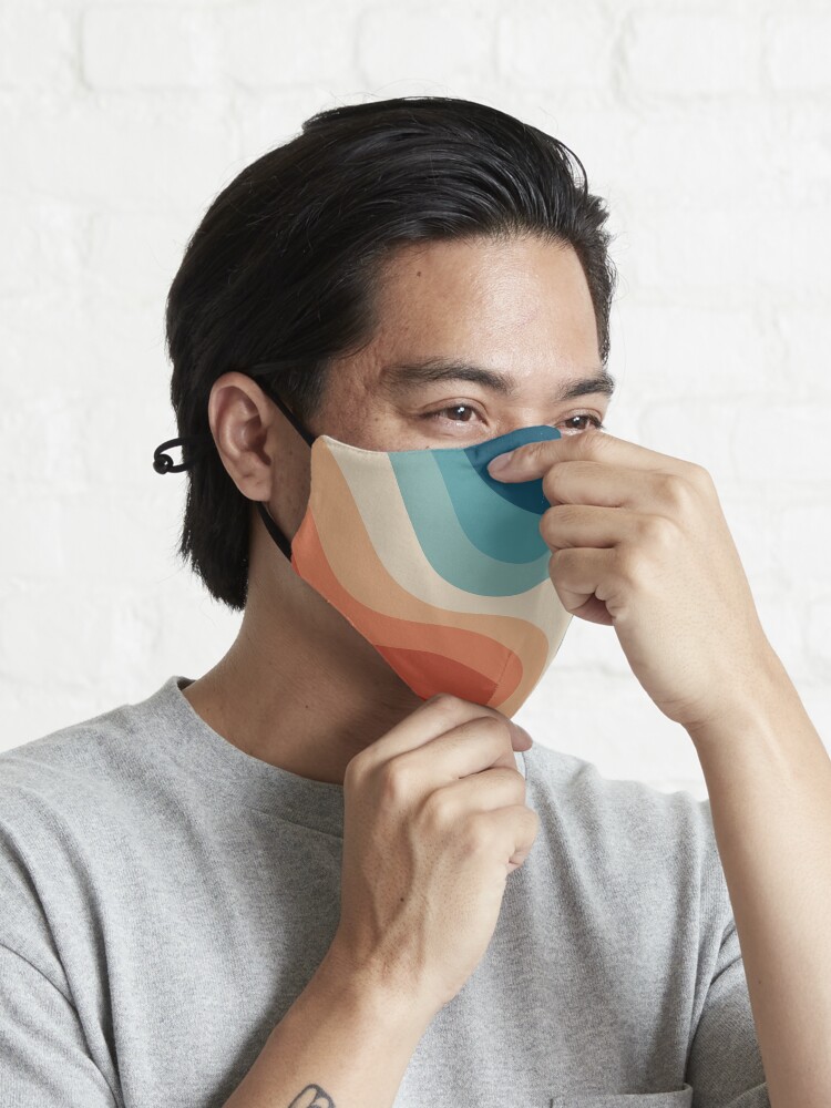 Alternate view of Retro style waves Mask