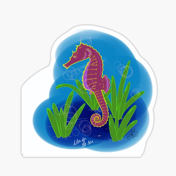Sous la mer: Hippocampe Sticker