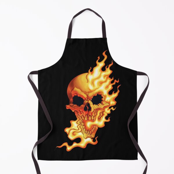 Item preview, Salty-Dog2 Traditional Horror Fiery Demon Skull designed and sold by Salty-Dog2.