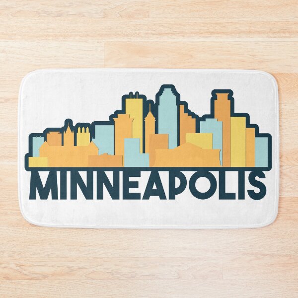 Item preview, Orange, Teal, Yellow, Navy Minneapolis Skyline designed and sold by sydneyurban.
