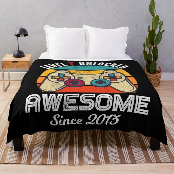 Item preview, Level 7 Unlocked Birthday Awesome Since 2013 designed and sold by RandomStuffShop.