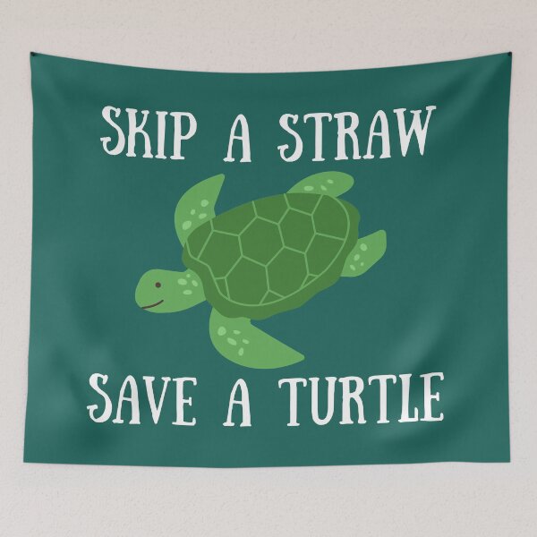 Item preview, Skip A Straw, Save A Turtle designed and sold by Kindology.