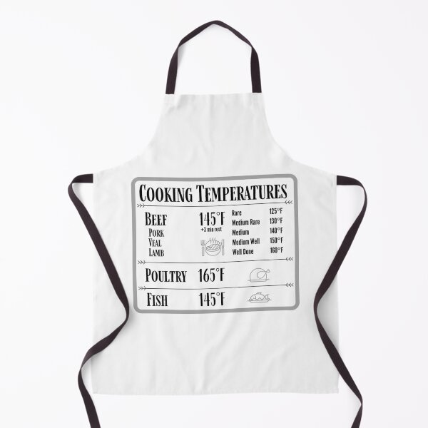 Item preview, Cooking Temperature Chart Magnet designed and sold by hashntoast.