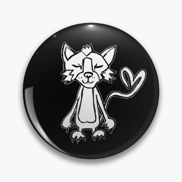 Item preview, Kawaii Wild Cat Love, Punk Cat designed and sold by badlydrawnbabe.