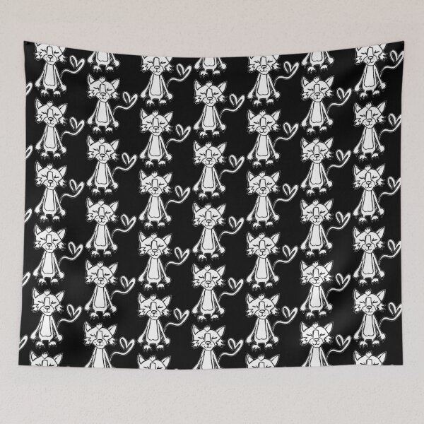 Item preview, Kawaii Wild Cat Love, Punk Cat designed and sold by badlydrawnbabe.