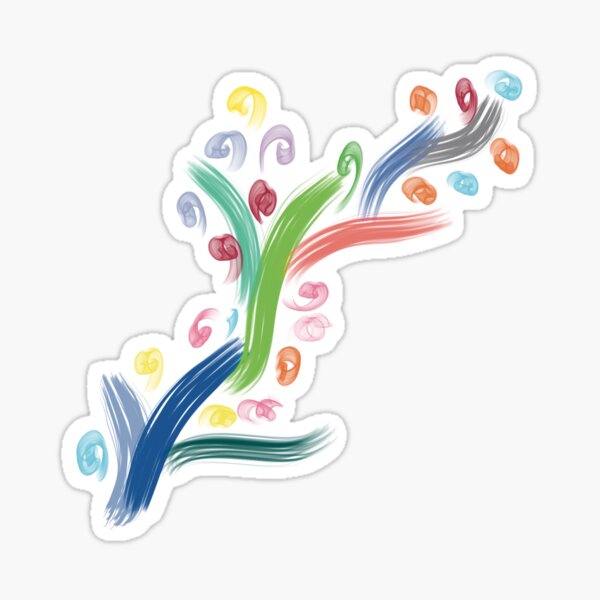 FLORAL WAVE Sticker