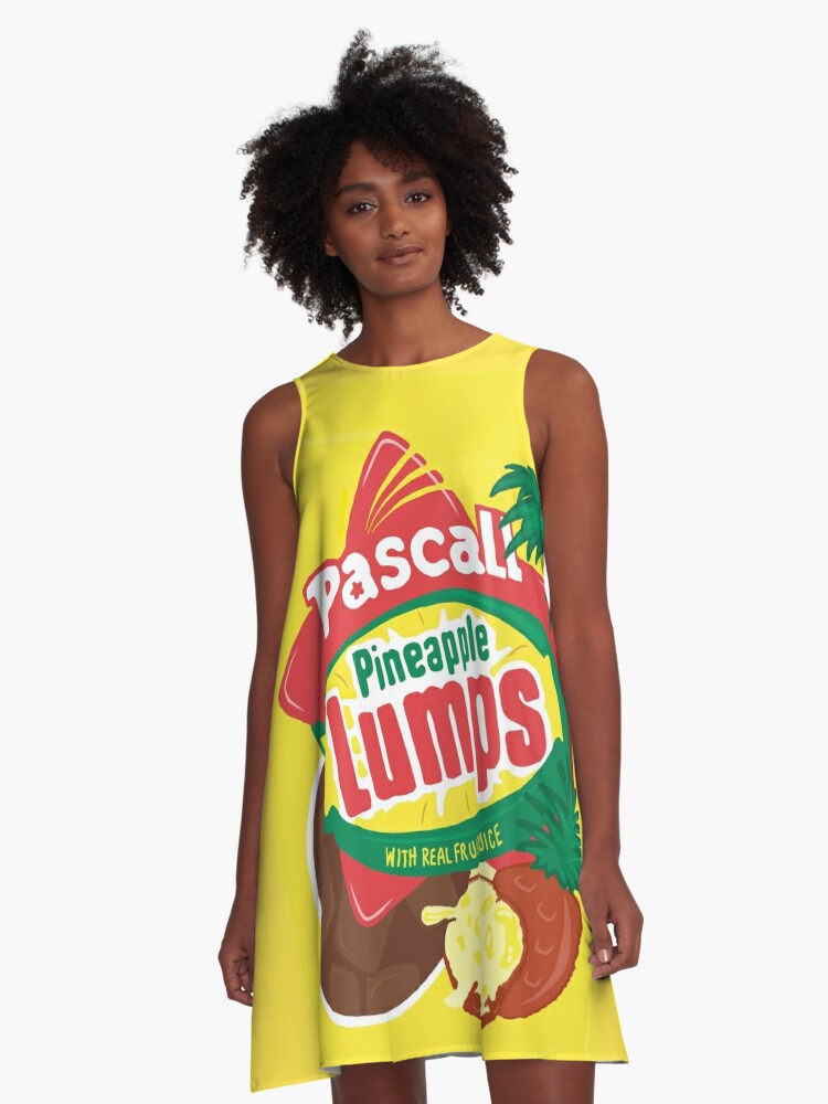Pineapple Lumps-New Zealand-Sticker A-Line Dress for Sale by LatitudeNZ