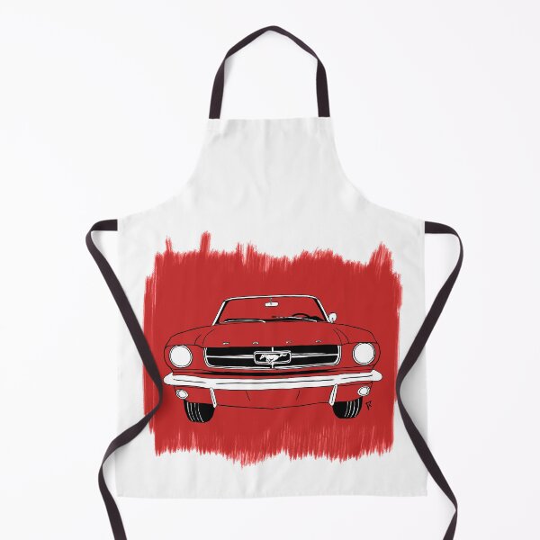 Item preview, Red Ford Mustang with red background designed and sold by Cardrawing-Art.