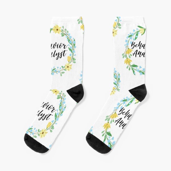 BCBA Board Certified Behavior Analyst Gifts Socks