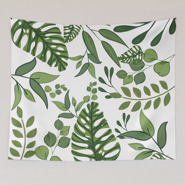 Item preview, Tropical Jungle Leaves Pattern  designed and sold by AnnaAndVibes.