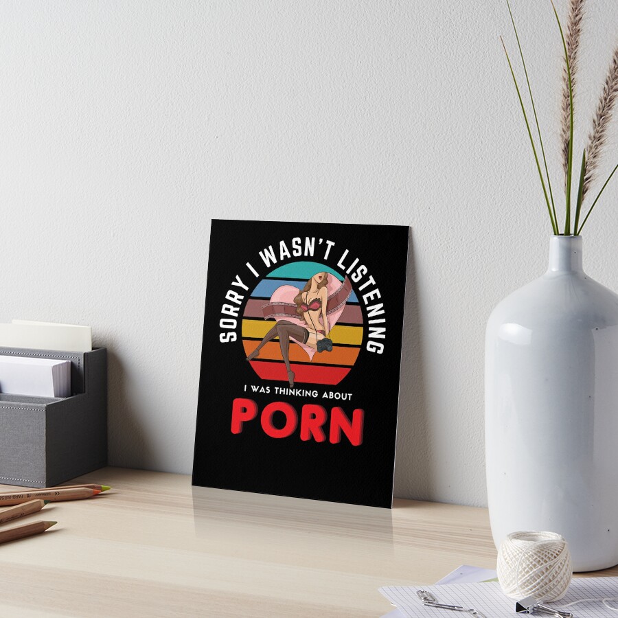 Horny Porn Lover Retro Vintage Naughty Addiction Gag Gift/