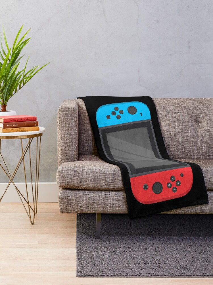 "Nintendo Switch Blue Red Game Gaming Gamer Fitted Face Mask Design