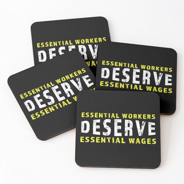Item preview, Essential workers deserve essential wages protest design designed and sold by AllLeftSides42.