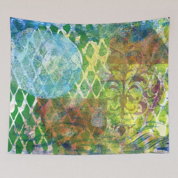 Item preview, "Offload" Gel Print Painting designed and sold by peonypours.