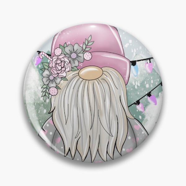 Item preview, Pink gnome gonk elf Christmas festive Snow scene designed and sold by Kirsty  Barlow.