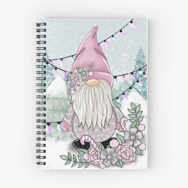 Item preview, Pink gnome gonk elf Christmas festive Snow scene designed and sold by Kirsty  Barlow.