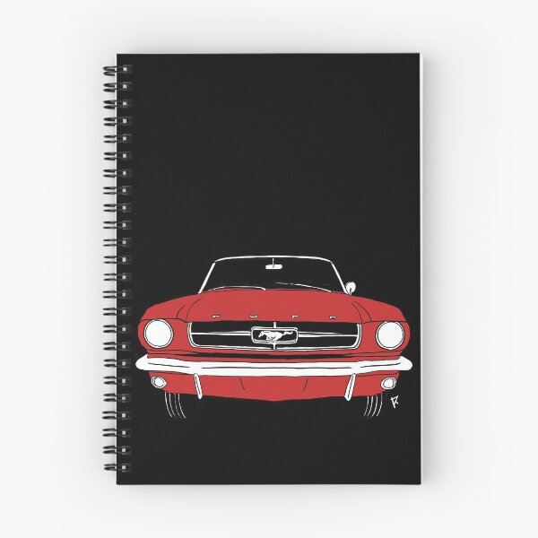 Item preview, Red Ford Mustang black background designed and sold by Cardrawing-Art.
