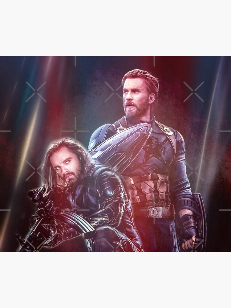 Bucky and Steve - Sebastian Stan and Chris Evans by Sarah9531