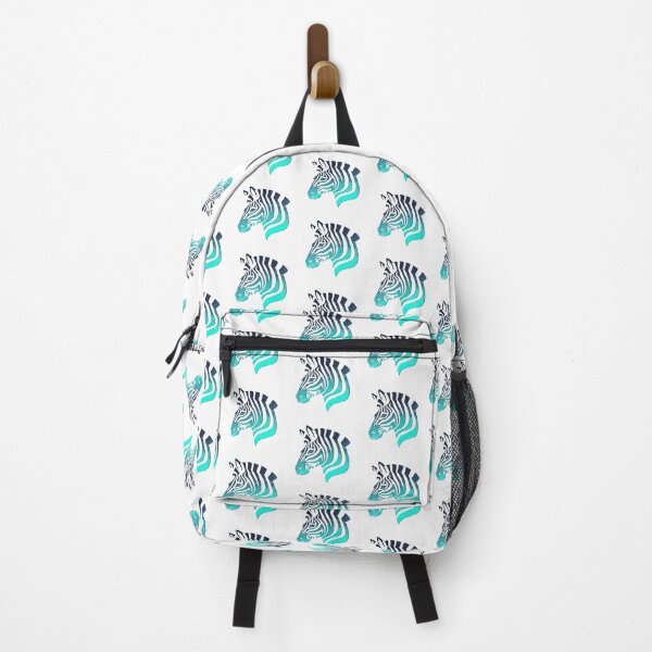 Item preview, Blue/Aqua Zebra Silhouette designed and sold by Elle Hazlett.
