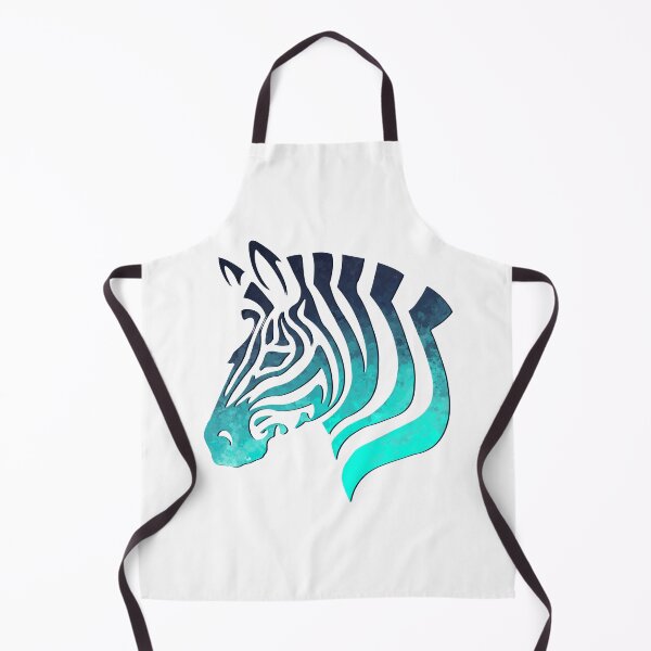 Item preview, Blue/Aqua Zebra Silhouette designed and sold by Elle Hazlett.