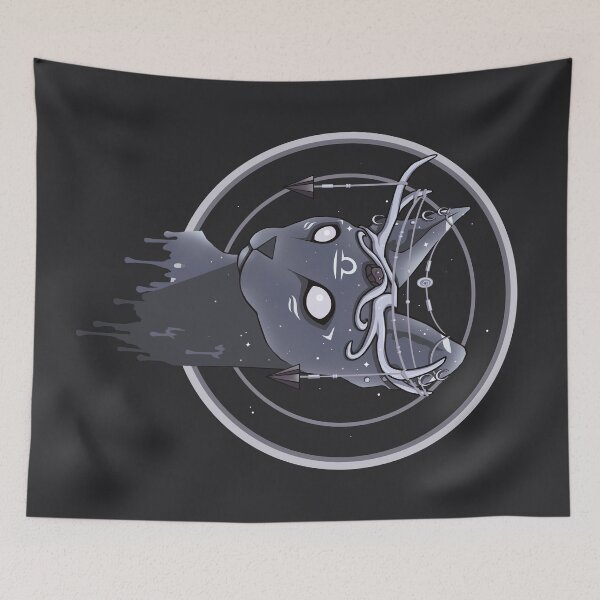 Item preview, Libra Zodiac Space Cat Monochrome designed and sold by lemonoclefox.