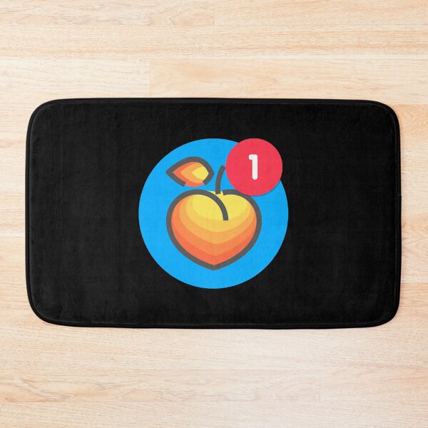 Item preview, Peach Emoji Sext Notification Badge – Cute Flirt Wink Teasing Sexting designed and sold by The Green Corner.
