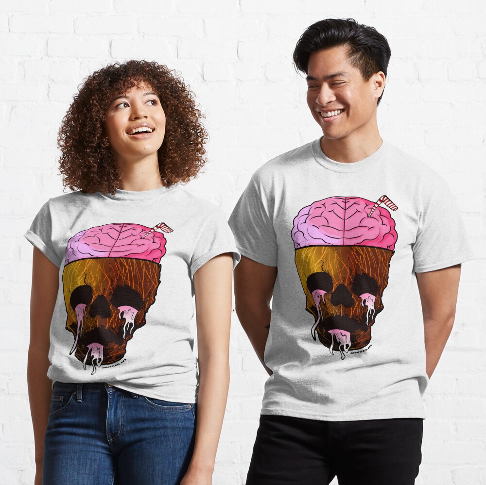 Coconut Skull - Grunge Fruit Skull Classic T-Shirt