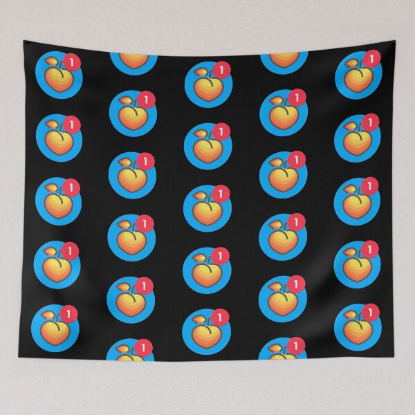 Item preview, Peach Emoji Sext Notification Badge – Cute Flirt Wink Teasing Sexting designed and sold by The Green Corner.