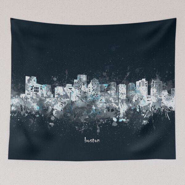 Item preview, boston skyline designed and sold by BekimART2.