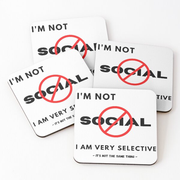 Item preview, I am not antisocial designed and sold by Antianeira.